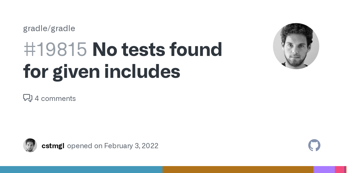 No tests found for given includes