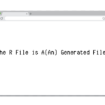 The R file is a(an) generated file